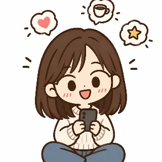 휴대폰으로 썰을 쓰는 주인공 (AI로 그린 가상 인물)