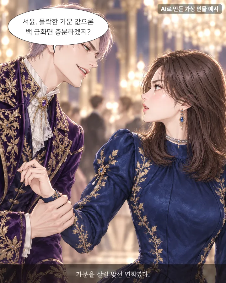 1년 뒤 이혼할 조건으로 대공과 계약 결혼했다 2컷 예시